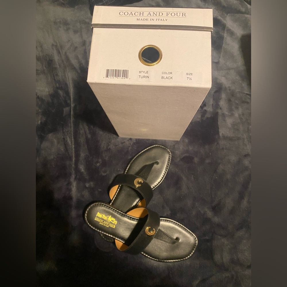 Coach Turin Black Sandals - Picture 4 of 4